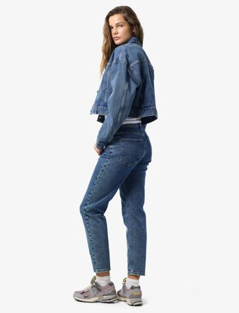 NOISY MAY Nmronja L/S Crop Dnm Jacket Vi433Mb Noos - Blue - L