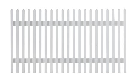 Jabo Linnea 2 Staket 179x90 cm, vit, träskyddsbehandlad gran, Utemiljö