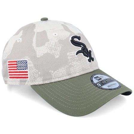 New Era - MLB Camo unconstructed Czapka Z Daszkiem - Boston Red Sox MLB Armed Forces Day 9TWENTY Stone/Olive Dad Cap @ Hatstore