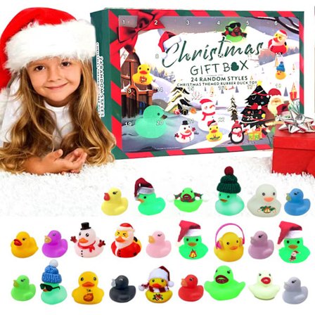 Christmas Glow Yellow Duck Adventskalender Countdown Blind Box