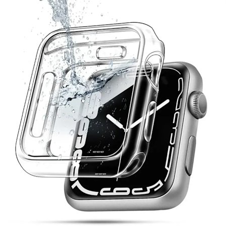 TPU-skal för Apple Watch Series 9 8 7 6 5 4 3 SE 41mm 45mm 42-44mm-40mm skärmskydd Tillbehör för Apple Watch armband