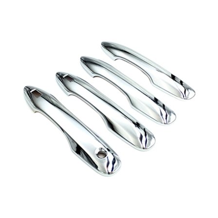 4 stk. ABS krom dørhåndtak dekselbeskyttelse lister passer til 2020 2021 bilstyling tilbehør