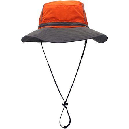 To-farget fiskerhatt Refleks solhatt Sommerreisehatt for