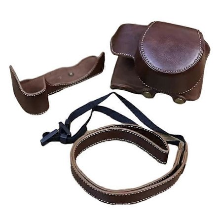 Type C PU Læder Kamerataske til Nikon Z30 Z50, Fuld Kropsbeskyttelse Taske Cover Skuldertaske Kamera [DB]