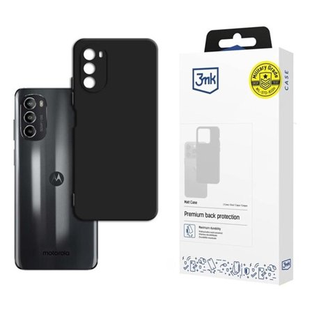 3mk Matt etui for Motorola Moto G82 5G - svart