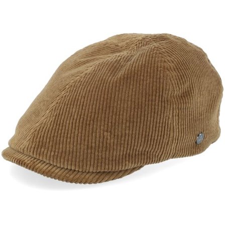 Lierys - Beige flatcap Keps - Duck Corduroy Beige Flat Cap @ Hatstore