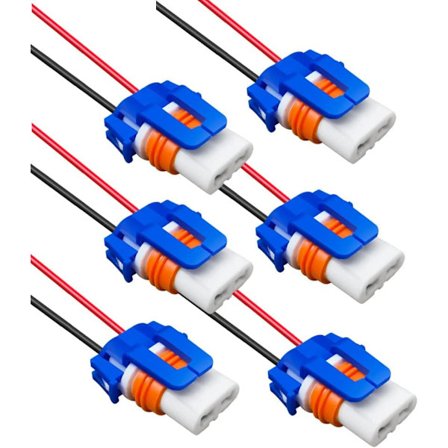 6 stk. 9005 Hunkontakt Stik Ledningsnet Forlygte Stik