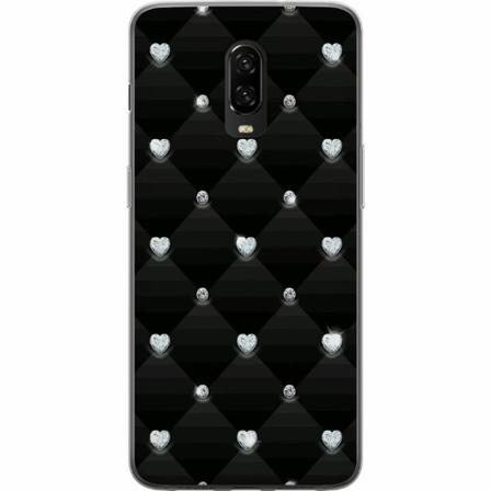 Oneplus 6t Genomskinligt Skal Bling Heart