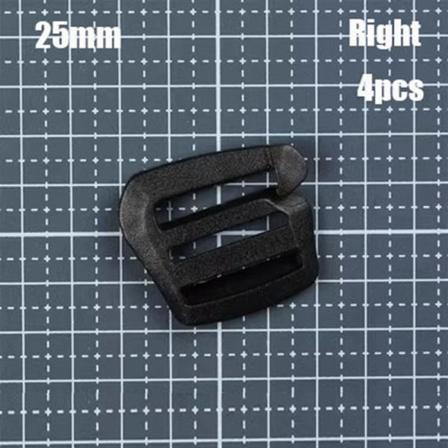 4 stk Webbing stropp Spenne Glidefeste 25MMRIGHT HØYRE 25mmRight