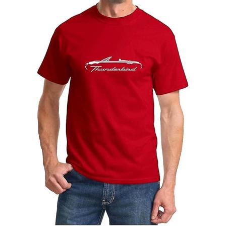 2002-05 Ford Thunderbird Cabriolet T-shirt med klassisk konturdesign Xl Röd XXL