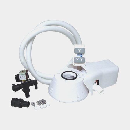 Elkonverteringssats till manuell båttoalett Jabsco Conversion Kit 37045, 24 V, Quiet Flush