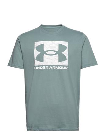 Ua Abc Camo Boxed Logo Ss T-shirts Short-sleeved Grön Under Armour