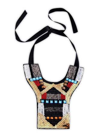 Arty Collar Necklace Accessories Jewellery Necklaces Statement Necklaces Multi/mönstrad PIPOL'S BAZAAR