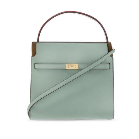 Tory Burch, Lee Radziwill shoulder bag Blauw, Dames, Maat:ONE Size,leer