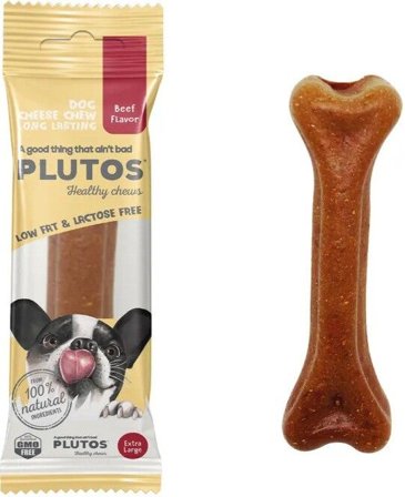 PLUTOS PLUTOS Ost & Nötkött Hundtugg Large 0 - PLUTOS
