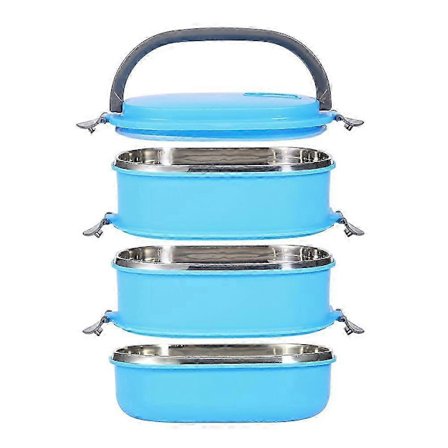 Japansk Bento-boks i rustfritt stål 1-3 lag isolert matboks