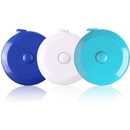 3-pack måttband för kropp och sömnad, 150 cm infällbart flexibelt måttband, liten linjal i fickformat för skrädderi, medicinskt bruk