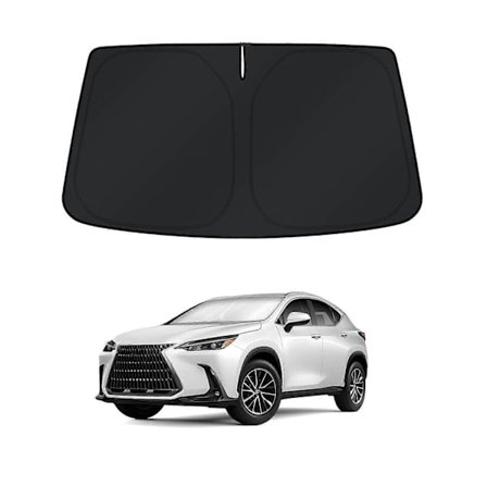 - 2026 Lexus NX NX250 NX350 NX350H NX450H+ SUNSHIP Vindusbeskyttelse Solskjerm Sammenleggbar Blokkerer UV-stråler Holder bilen din kjøligere (FMY)
