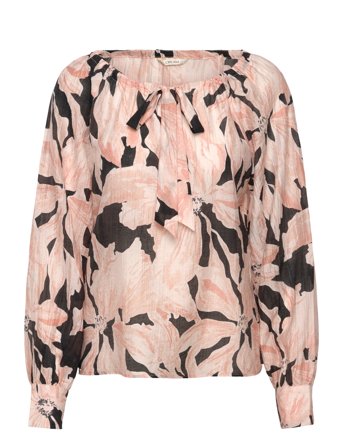 Cream Crreese Blouse - Pink - 40