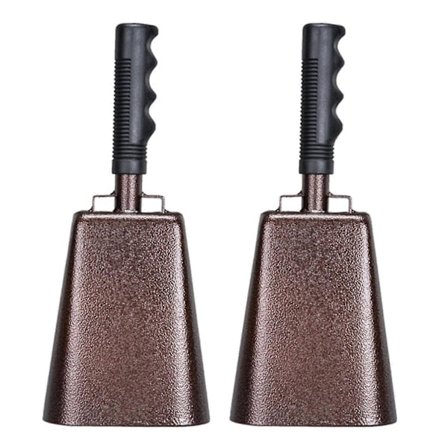 Handhållen Metall Ko-Bjällra Ko-Bjällror Med Ergonomiska Handtag För Sportevenemang Festivaler