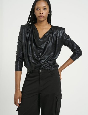 Gestuz Madlingz Ls Blouse - Black - XS