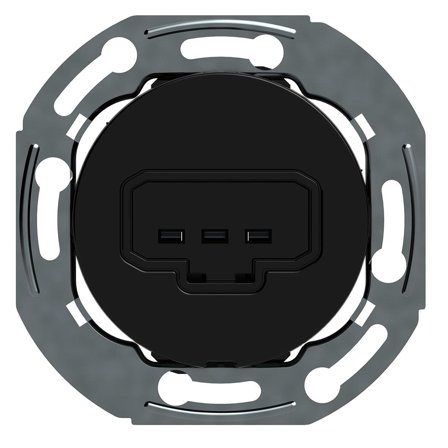 Schneider Electric Renova WDE005019 Lamputtag DCL, för väggmontage, infällt Svart, Strömbrytare & vägguttag