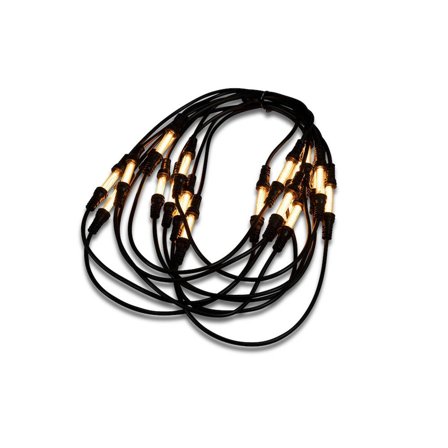 Konstsmide - Lysslynge for utebruk Slinga 30 avlånga amber LED Svart
