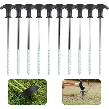 Ter st valmistetut telttapaalut - 10 sinkitty telttapaalua leirint n ja vaellukseen