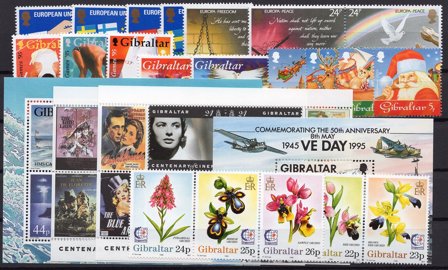 Gibraltar - Årgang 1995 - Postfrisk