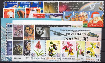 Gibraltar - Årgang 1995 - Postfrisk