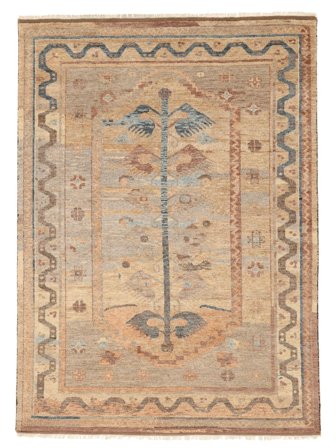 Stort Usak Indisk Teppe 268X368 Ull