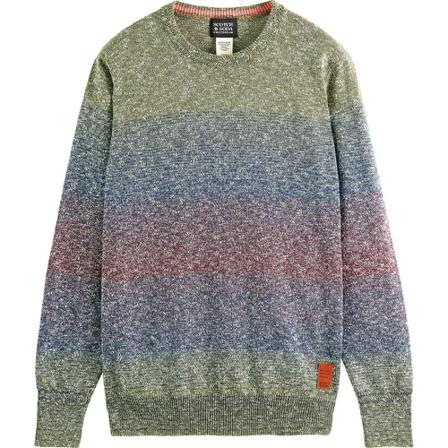 Scotch & Soda, Gradient knitwear Grijs, Heren, Maat:XL,Polyamide