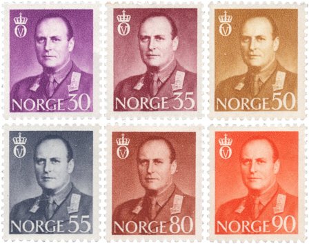 Norge 1959/1960 - AFA 445/450 - Postfrisk