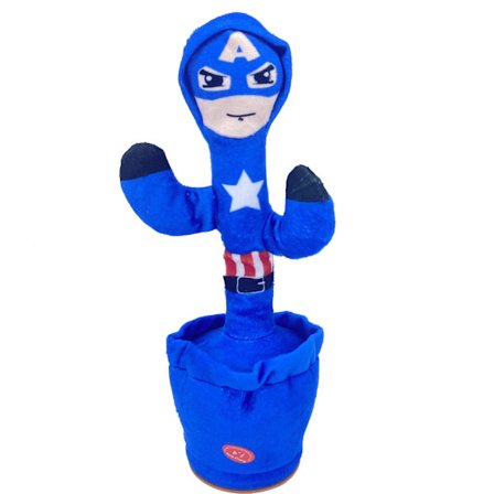 Dansende, talende og syngende kaktuslegetøj_Supergave Captain America