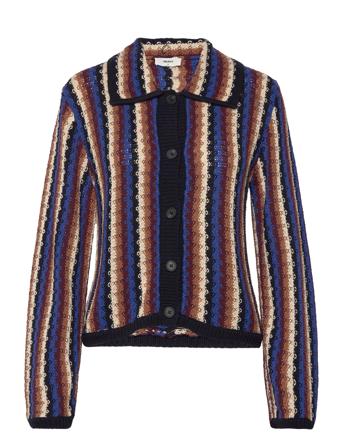 Objkaya L/S Short Knit Cardigan 129 Strikkegenser Cardigan Svart Object*Betinget Tilbud