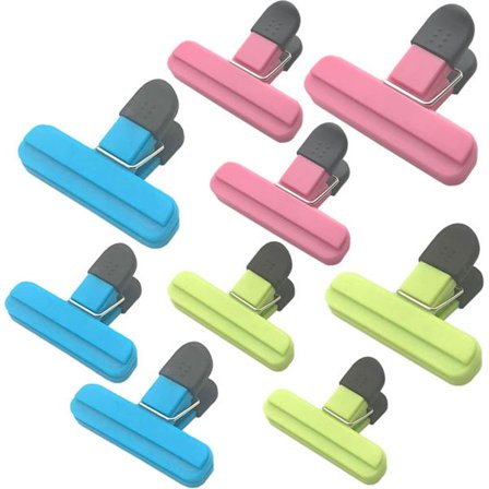 9Pack Store Chipposeposer - Assorterede Størrelser Madposeklemmer P,ZQKLA