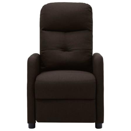 Vidaxl Reclinerfåtölj Mörkbrun Tyg Brun