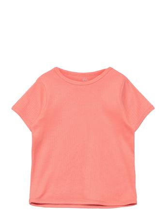 Rib Jersey T-Shirt Coral Copenhagen Colors