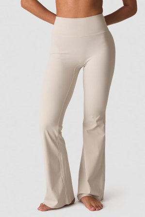 ICANIWILL - Nimble No-rise Flared Tights Petite Stone Grey - Treningstights - Dame - ICIW