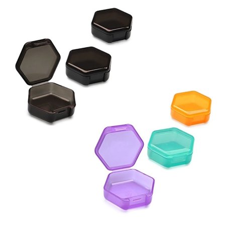 6 stk Pille Organizer Pilleetui Medisinholder