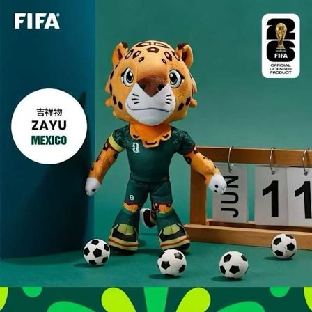 2026 Ny fotball-VM-maskot, kosedyr, pynt, kamp-suvenir, julegave, nyttårsgave