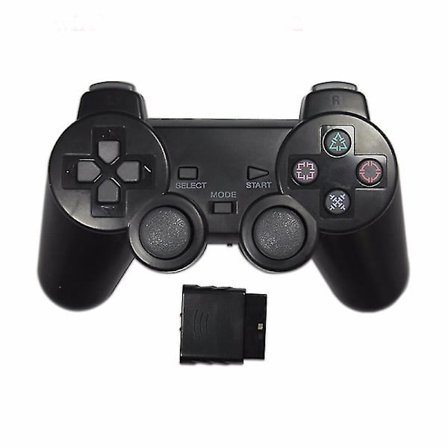 Gjennomsiktig farge spillkontroller for Sony Ps2 trådløs gamepad 2.4ghz vibrasjonskontroll gamepad for Playstation 2