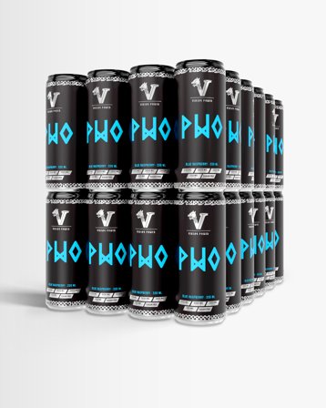 PWO Energidryck Flak 48-pack - Blue Raspberry/Lemon