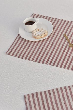 Jotex - Placemat 2-pak Rood/wit rood/wit - HERIBERT - Koop Placemats bij Jotex