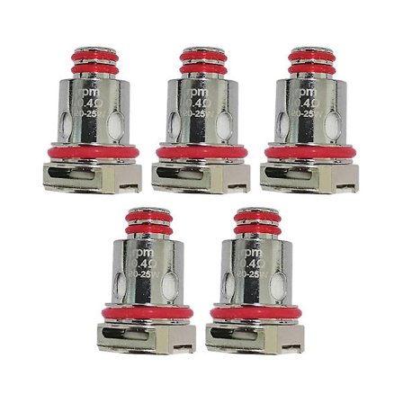 RPM40-serien Mesh Coil Hårdvarutillbehör RPM Ersättning Atomiseringskärna Färdig Kärna 0.4 Ohm-5P-WELLNGS