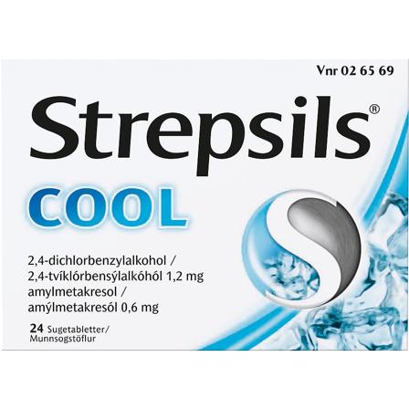 Strepsils Cool, Sugetabletter 24 tabl., Medicin & Pleje, Forkølelse & Næse, Forkølelse
