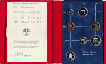 Holland 1993 - Proof møntsæt
