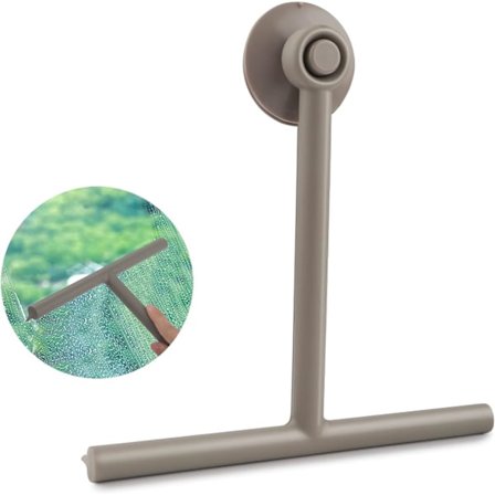 Bruseskraber, Grå Silikone Bruseskraber, Vinduespudser