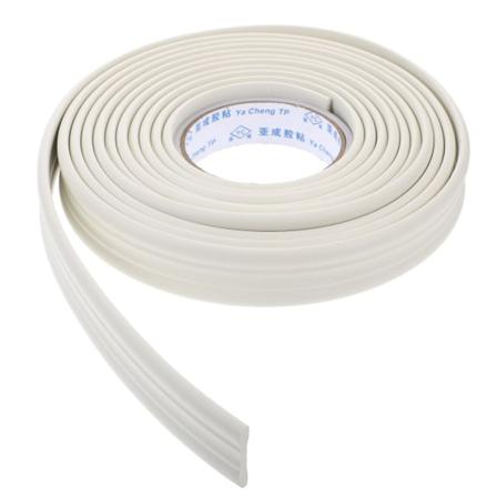Svart Silikon Tetningsmiddel TV Bakgrunn Vegg Klistremerke Fleksibel Forming Trim Kroneforming Skrell og Lim Hvit White 500*3cm