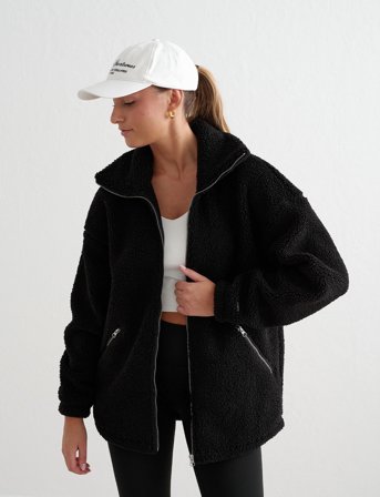 aim ́n Pile Jacket - Black - S